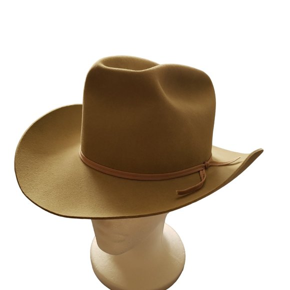 Resistol Accessories Vtg Resistol Double X Silver Belly Self Conforming Long Oval Western